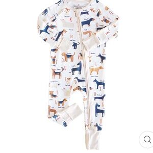 Caden Lane ABC PAW-TY CONVERTIBLE ZIP ROMPER